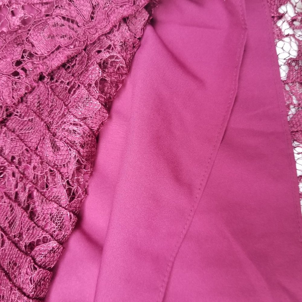 Laundry by Shelli Segal Lace Tiered Blouse Small - Picture 10 of 10